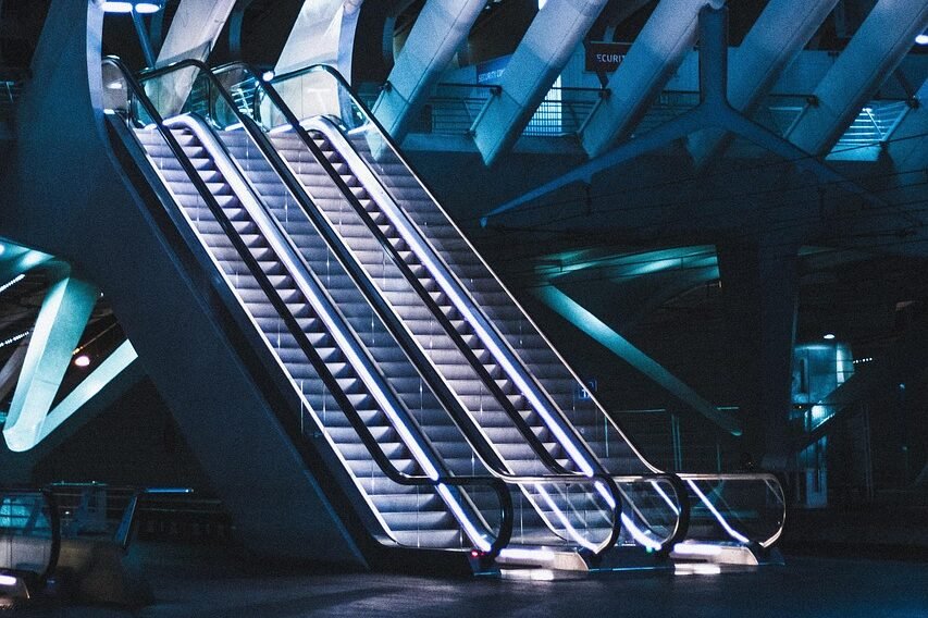 station, escalator, urban, escalator, escalator, escalator, escalator, escalator
